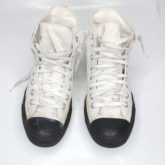 Vintage Converse Chuck Taylor All Stars High Top Sneakers Canvas Shoes White - Picture 6 of 12